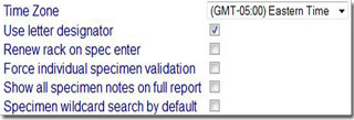 Administrator User Options